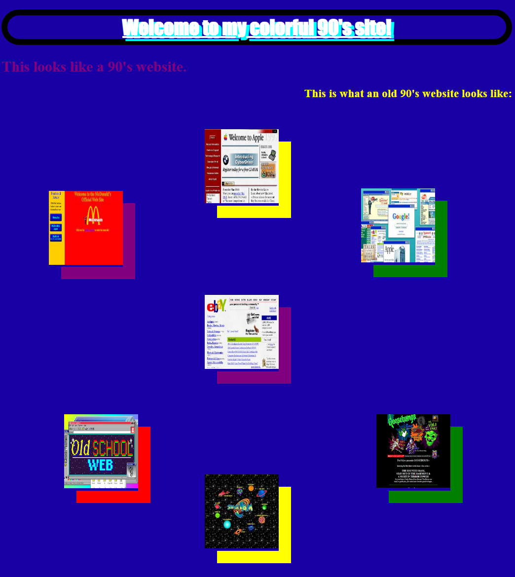 90’s Website