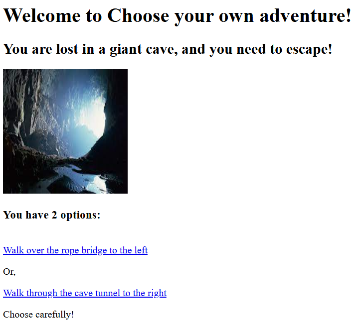 Choose Your Own Adventure