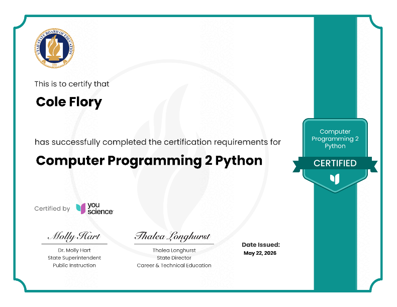 Computer Programming 2 Python